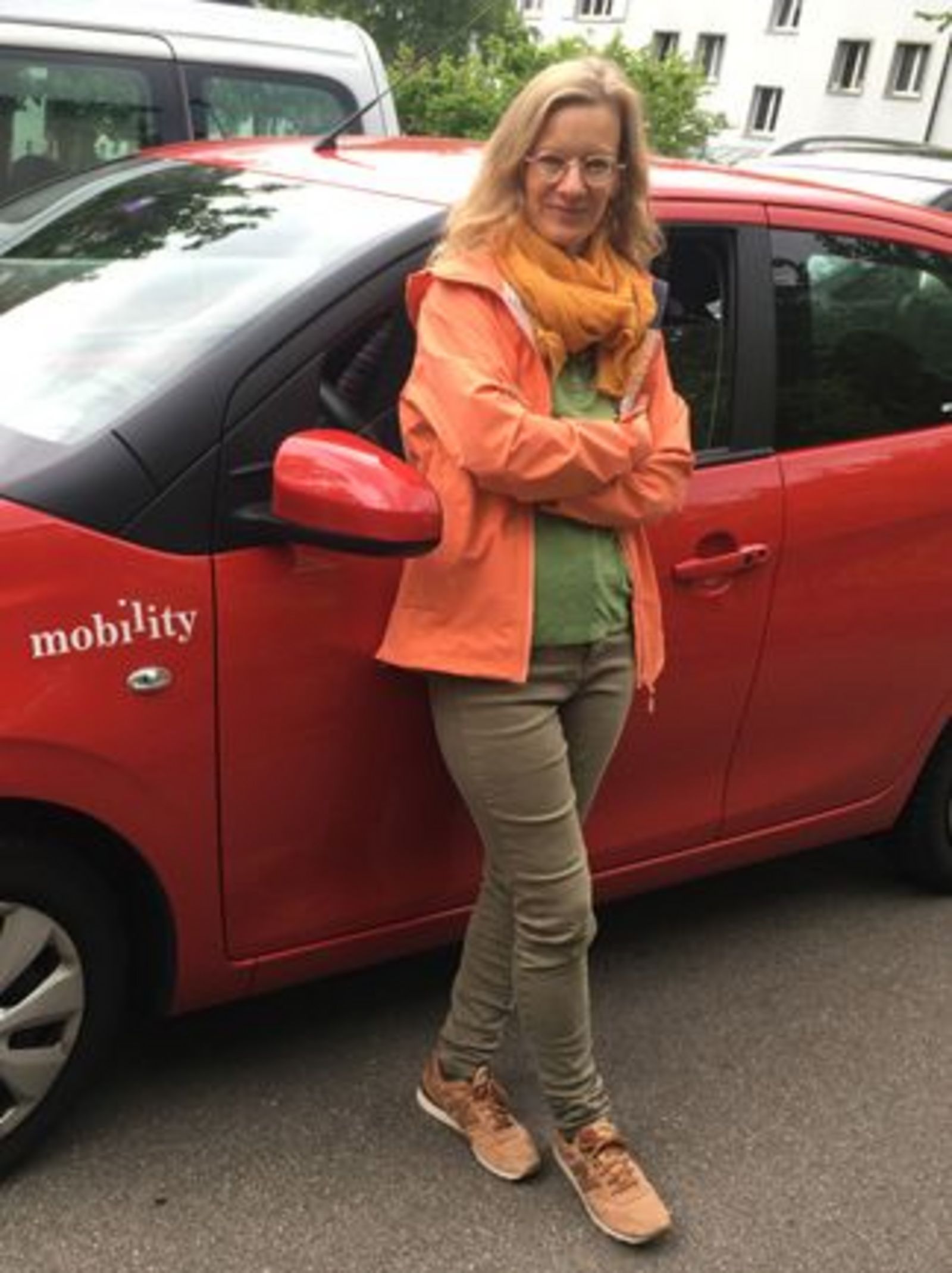 over 1000 reservations: Mobility customer Denise Gfeller